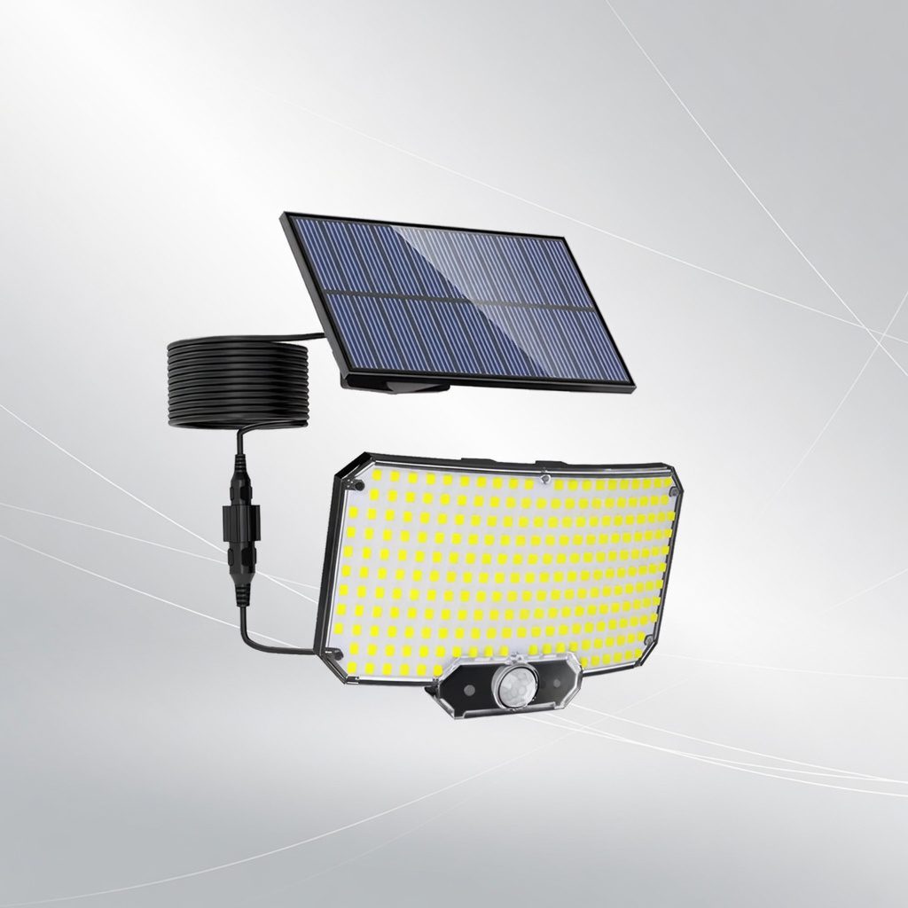 Newstyle 254 LED Split Solar Motion Sensor Light with 5M Cable