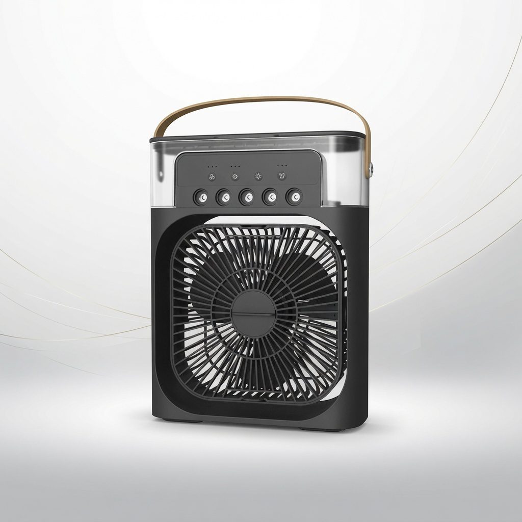KUALOOL 5-Hole 3-in-1 Humidification Cooler Fan