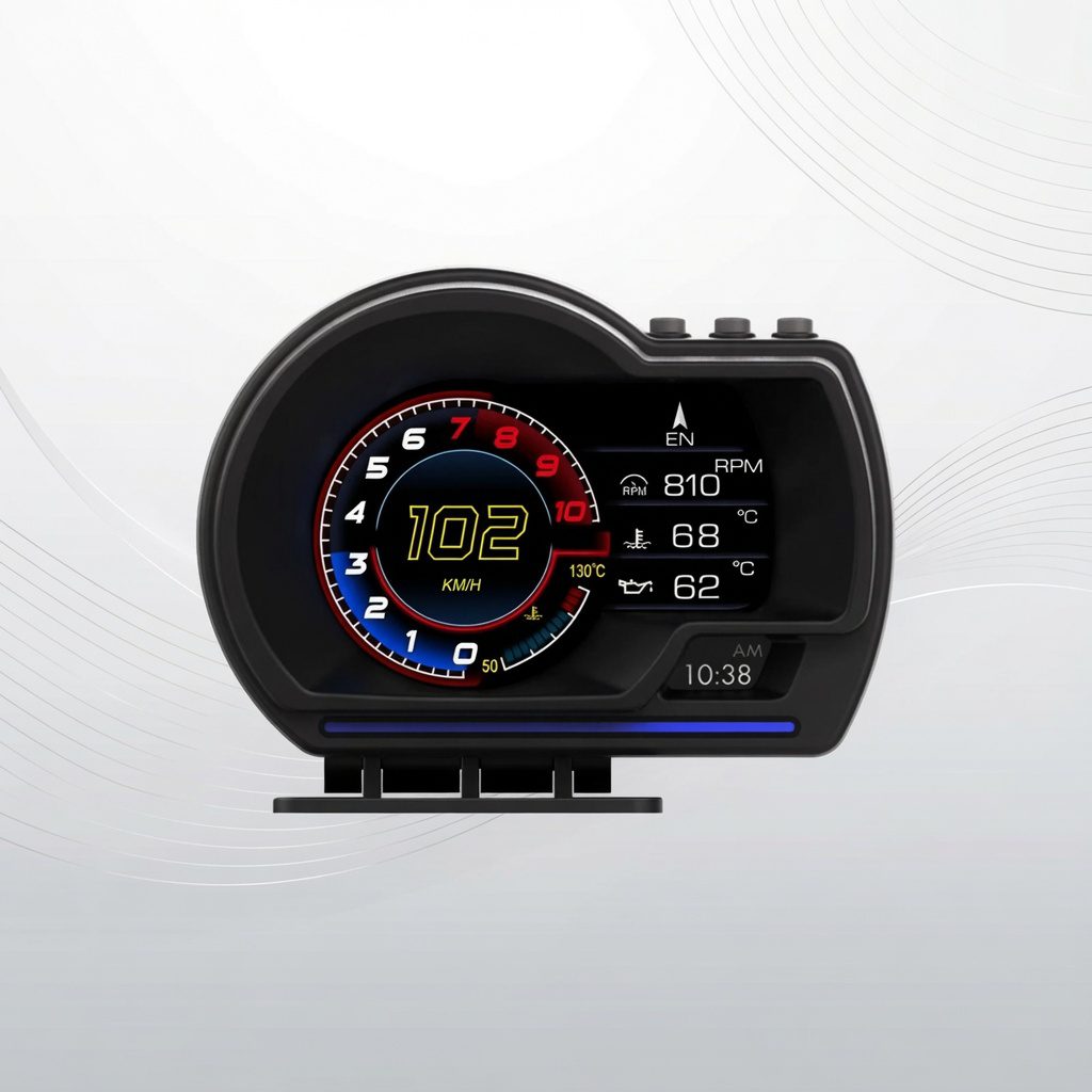 RYSJM P6 OBD2 + GPS Smart Gauge HUD