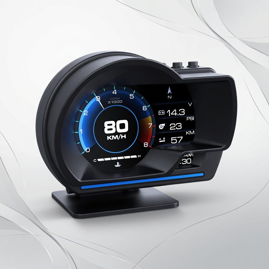 A501 OBD2 Turbo Gauge Multi-Function HUD