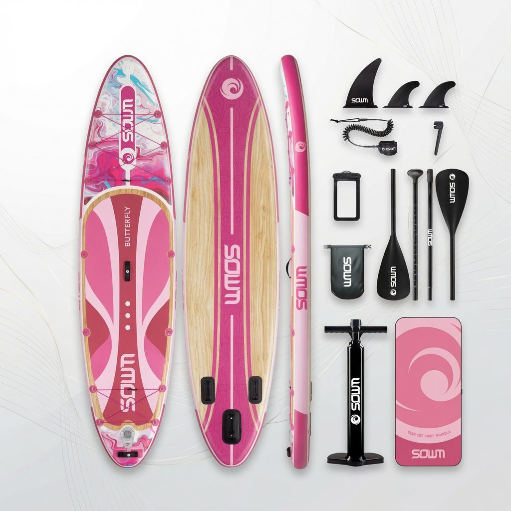 SOWM 11' Ultra-Wide Butterfly Inflatable SUP Board