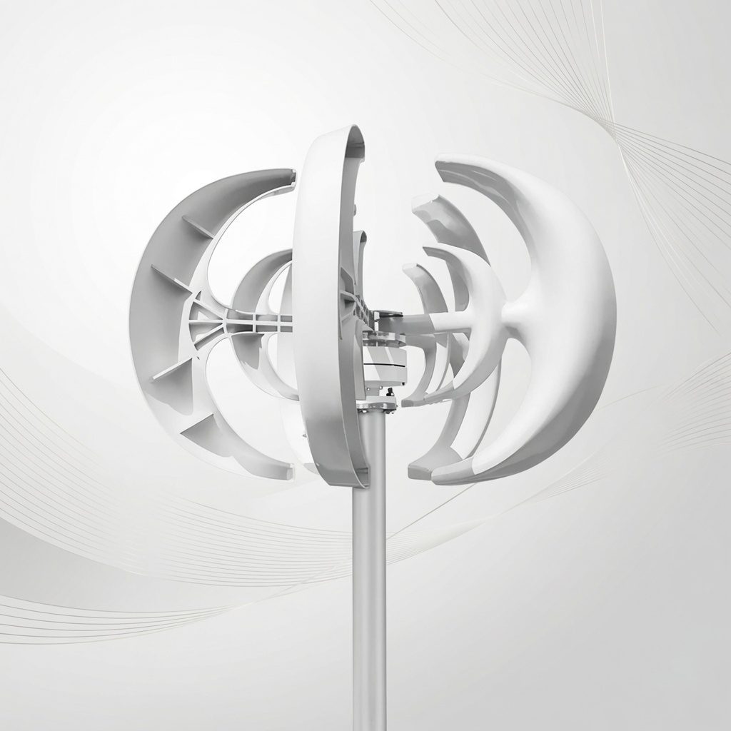 SR Series 5-Blade Vertical Wind Turbine 1000W–3000W