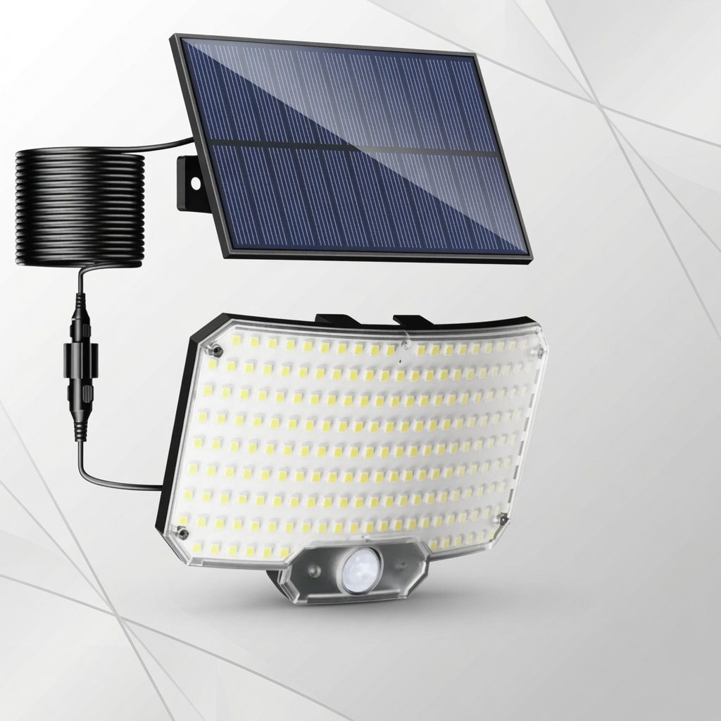 Super-Cheese 234 LED Split Solar Motion Sensor Flood Light