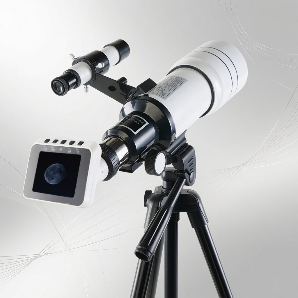 Borwolf 70300E Smart Astronomical Telescope with Electronic Eyepiece