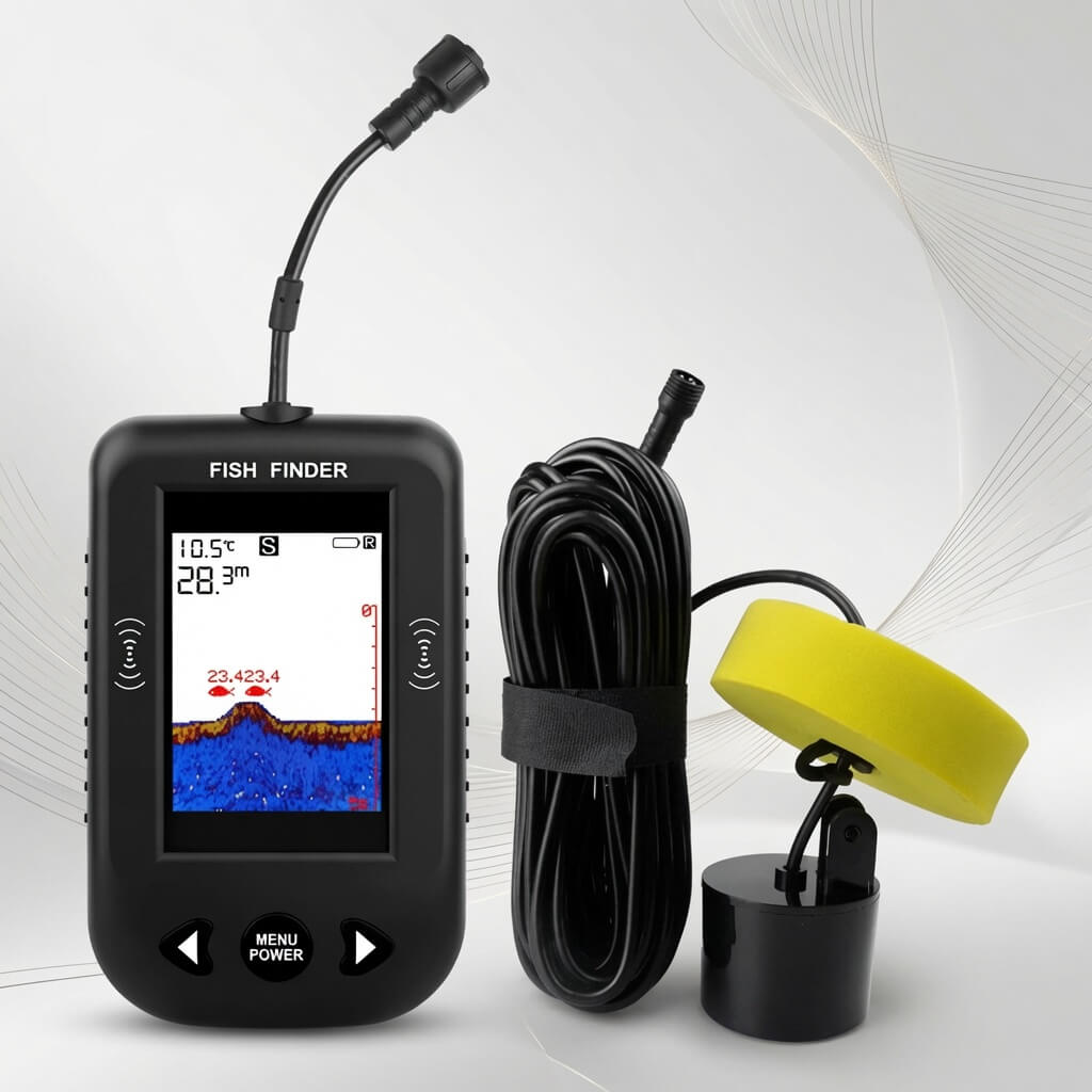 PuPoPan Alarm 100M Dual-Mode Sonar Fish Finder